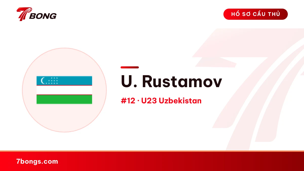 U. Rustamov — U23 Uzbekistan