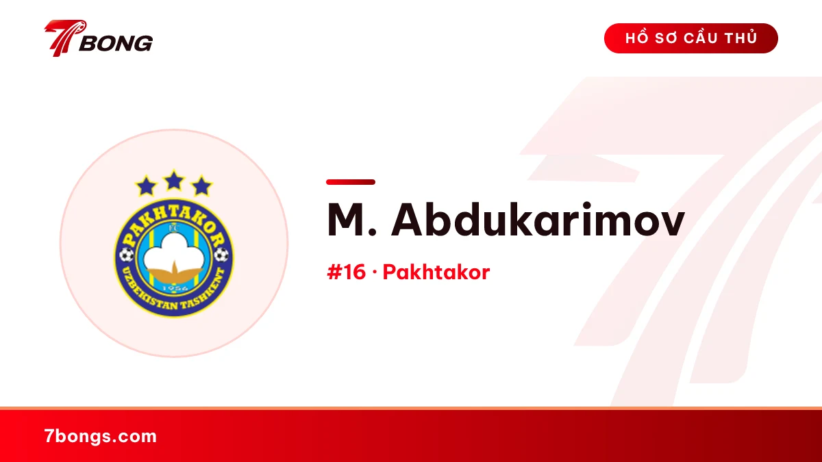 M. Abdukarimov — Pakhtakor