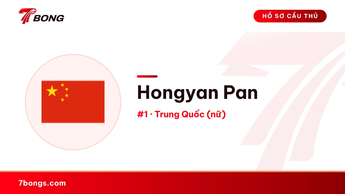 Hongyan Pan — Trung Quốc (nữ)