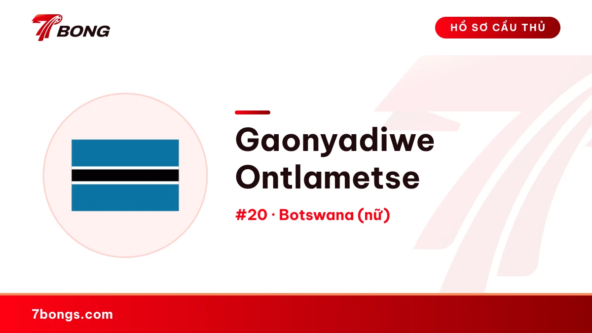 Gaonyadiwe Ontlametse — Botswana (nữ)