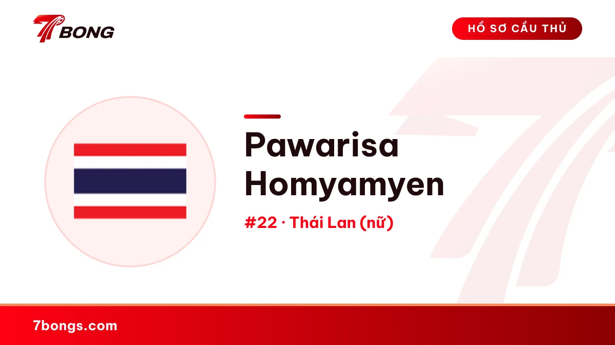Pawarisa Homyamyen — Thái Lan (nữ)