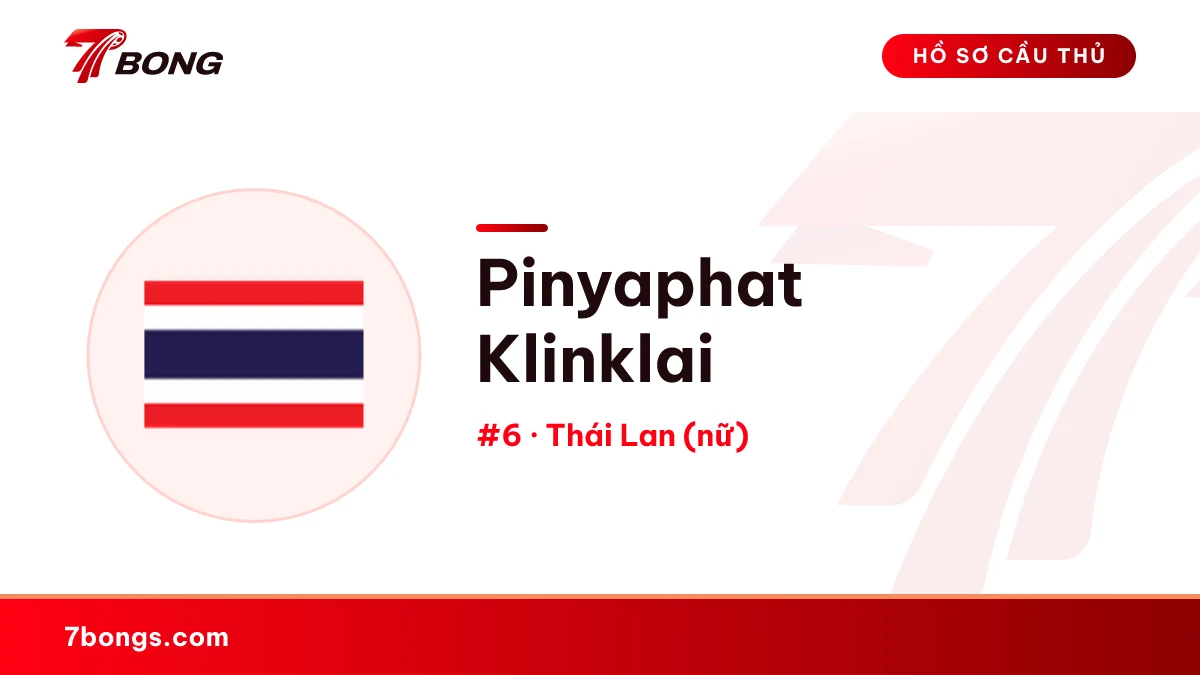 Pinyaphat Klinklai — Thái Lan (nữ)