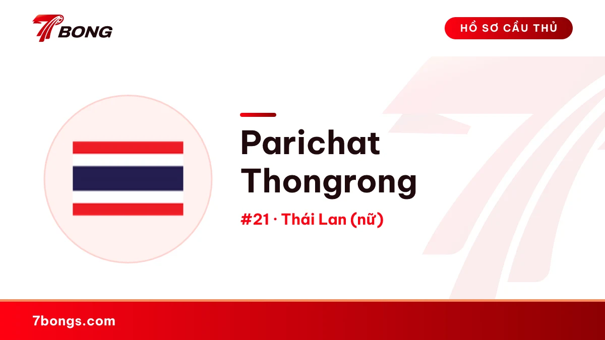 Parichat Thongrong — Thái Lan (nữ)