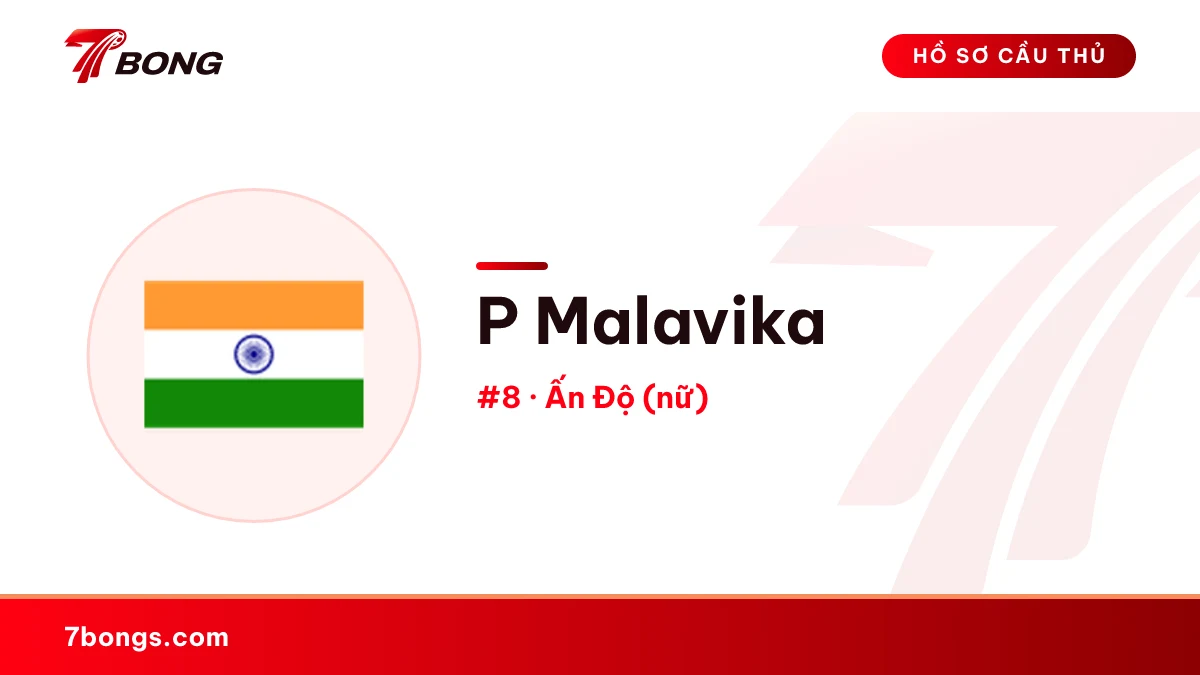 P Malavika — Ấn Độ (nữ)