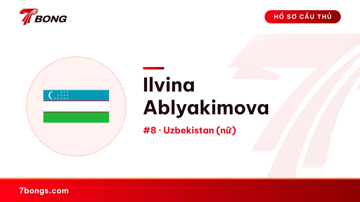 Ilvina Ablyakimova — Uzbekistan (nữ)