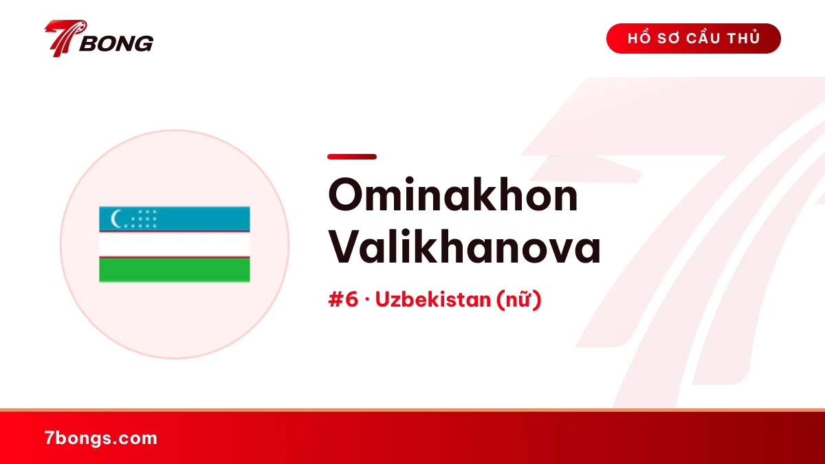 Ominakhon Valikhanova — Uzbekistan (nữ)
