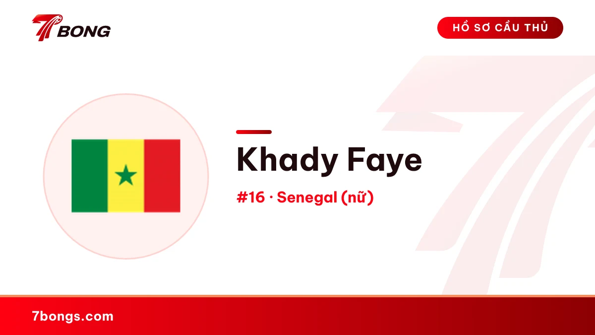 Khady Faye — Senegal (nữ)