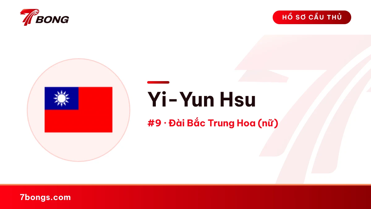 Yi-Yun Hsu — Đài Bắc Trung Hoa (nữ)