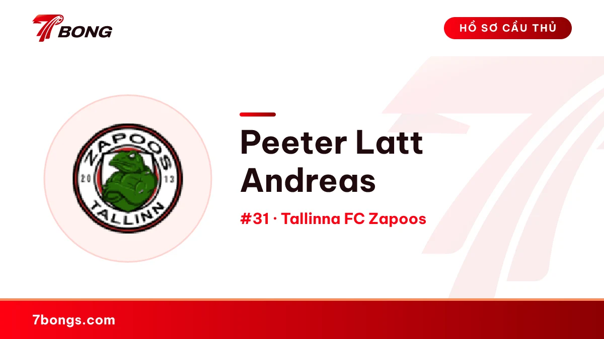 Peeter Latt Andreas — Tallinna FC Zapoos