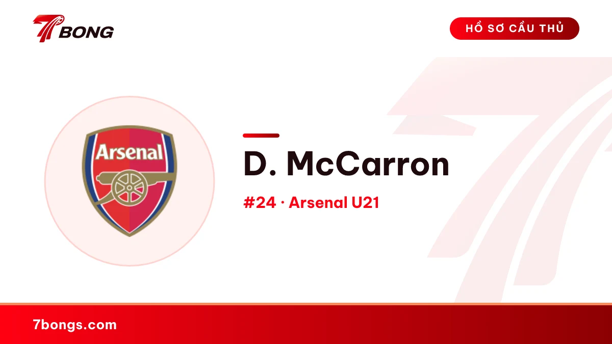 D. McCarron — Arsenal U18