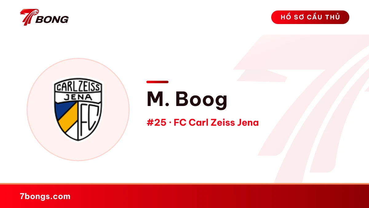 M. Boog — FC Carl Zeiss Jena