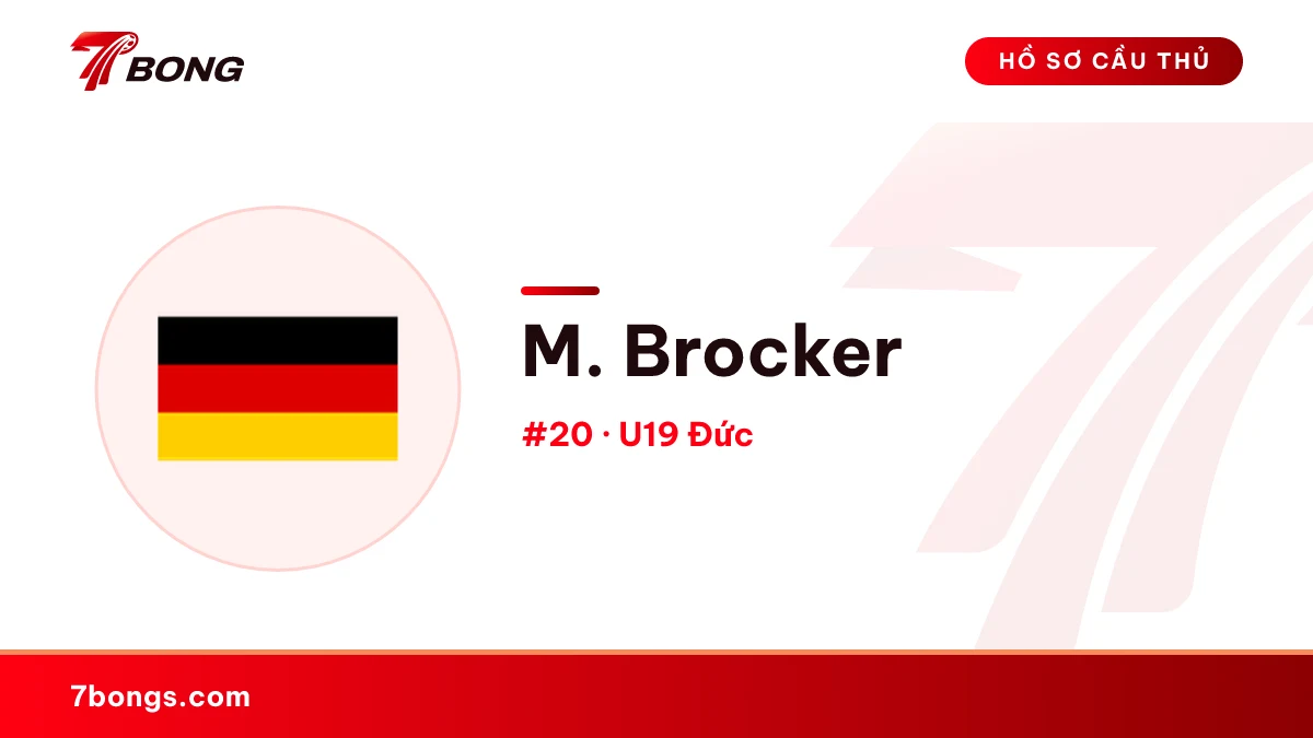 M. Brocker — U19 Đức