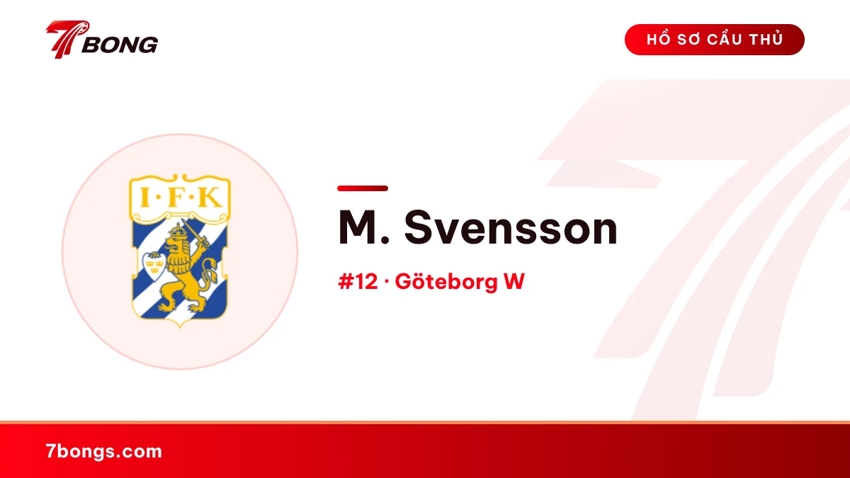 M. Svensson — Göteborg W