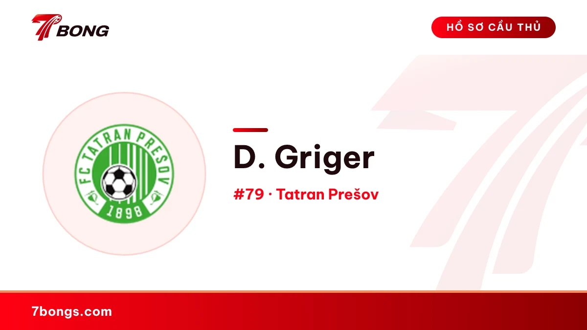 D. Griger — Tatran Prešov