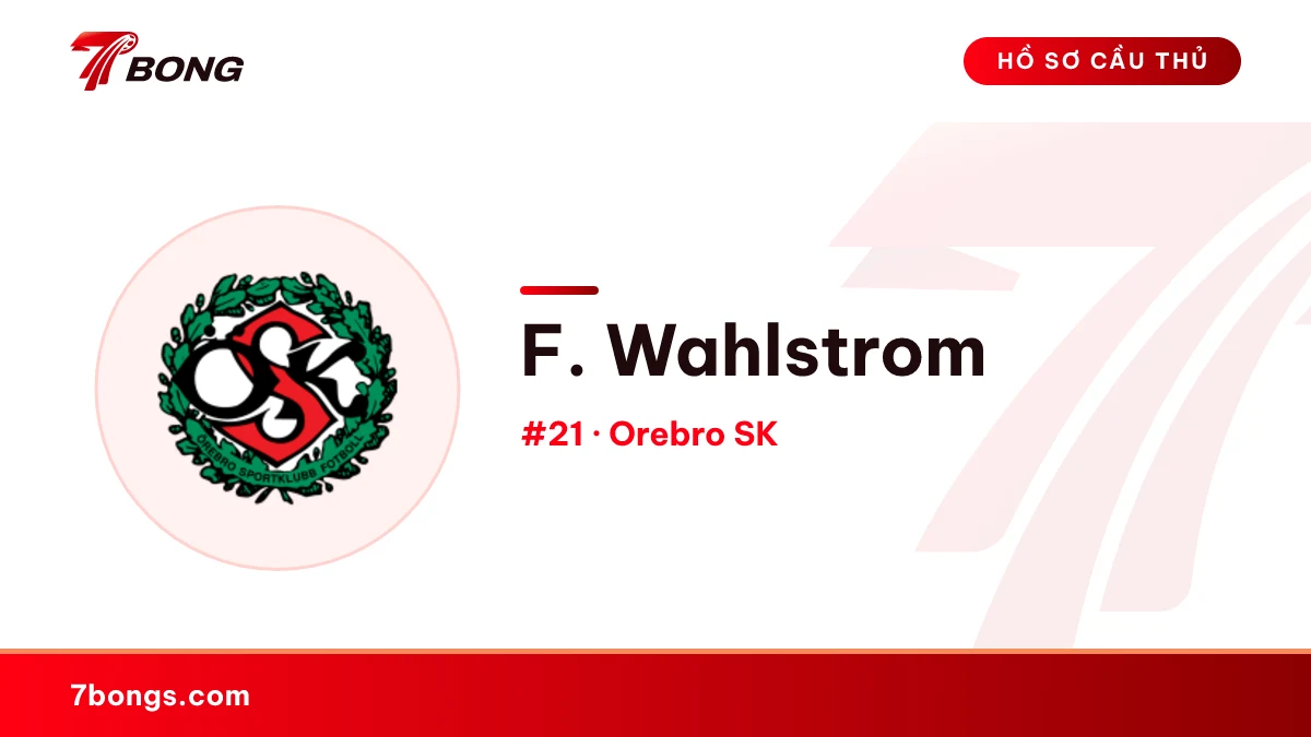 F. Wahlstrom — Orebro SK