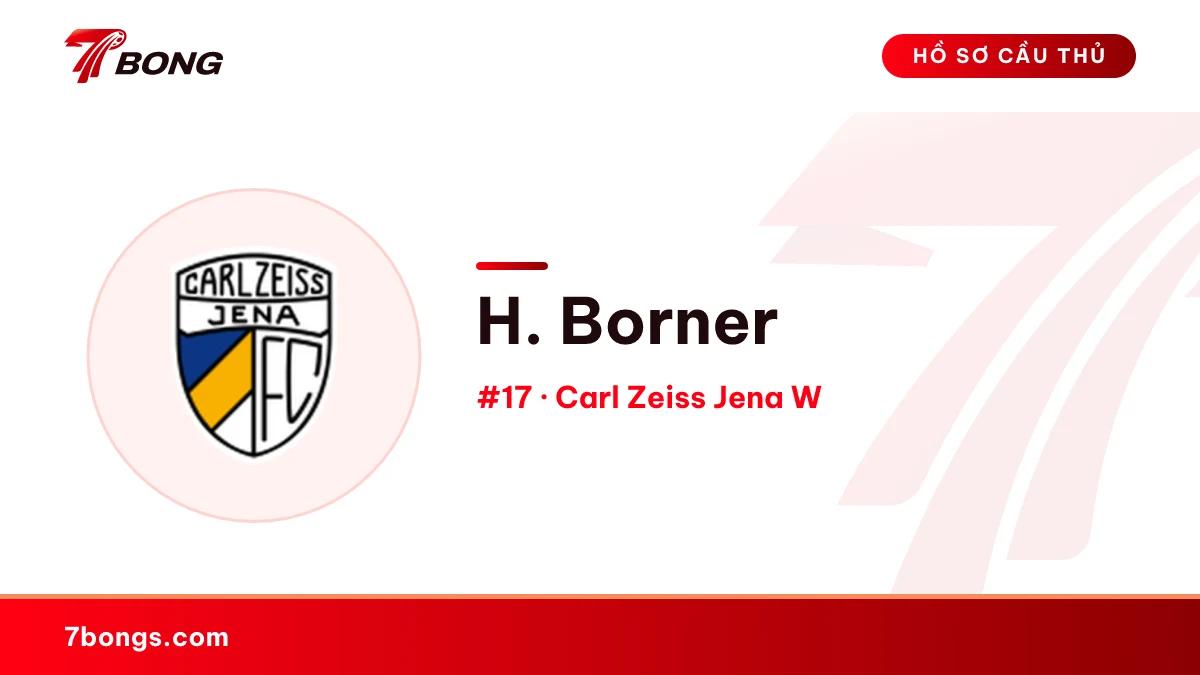 H. Borner — Carl Zeiss Jena  W