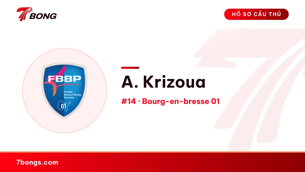 A. Krizoua — Bourg-en-bresse 01