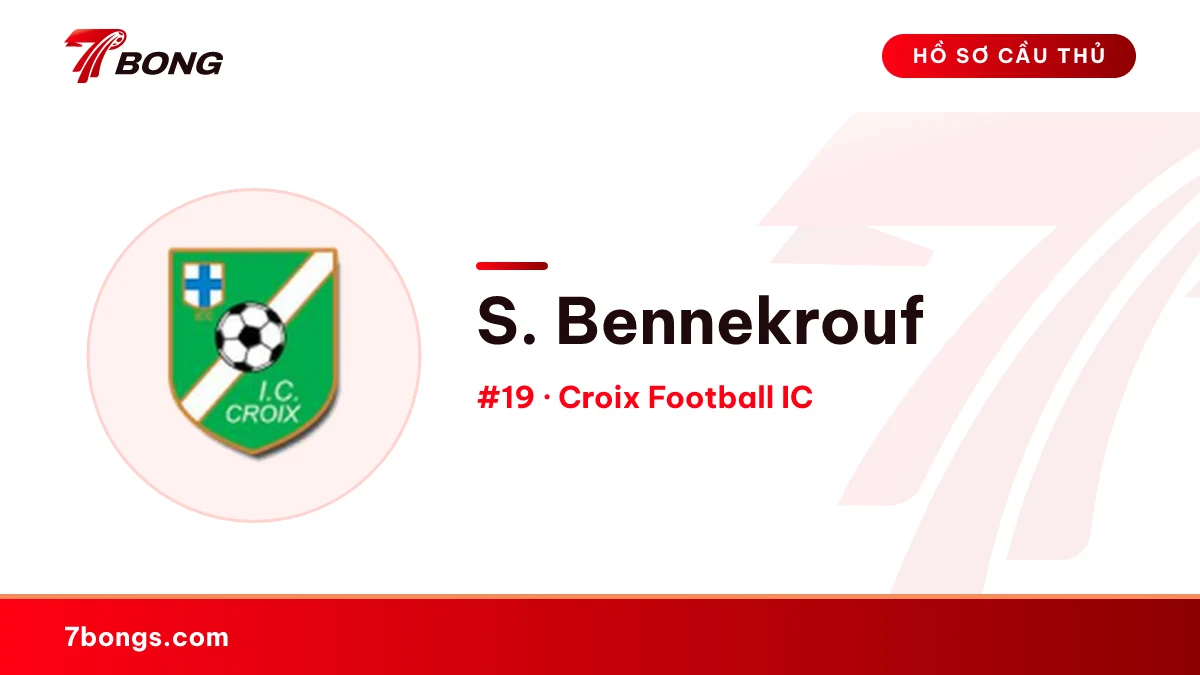 S. Bennekrouf — Croix Football IC