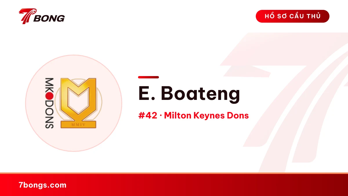 E. Boateng — Milton Keynes Dons