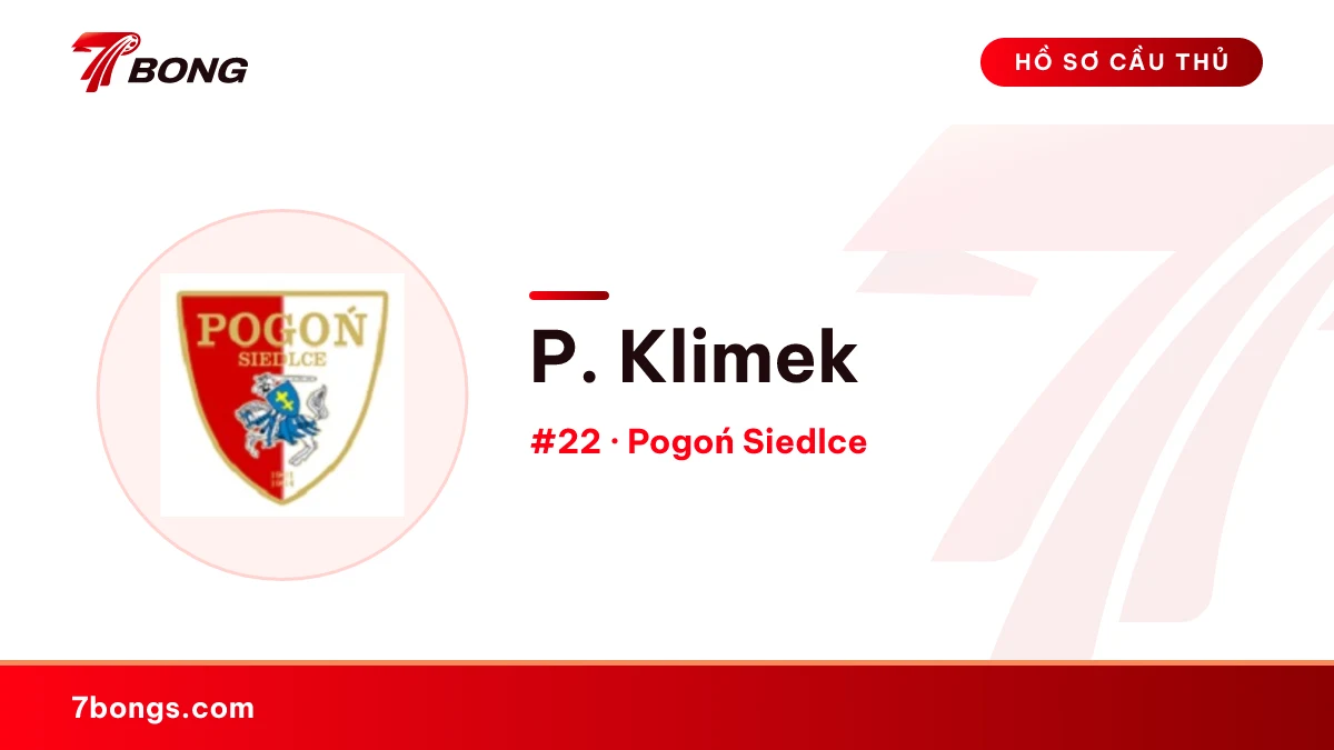 P. Klimek — Pogoń Siedlce