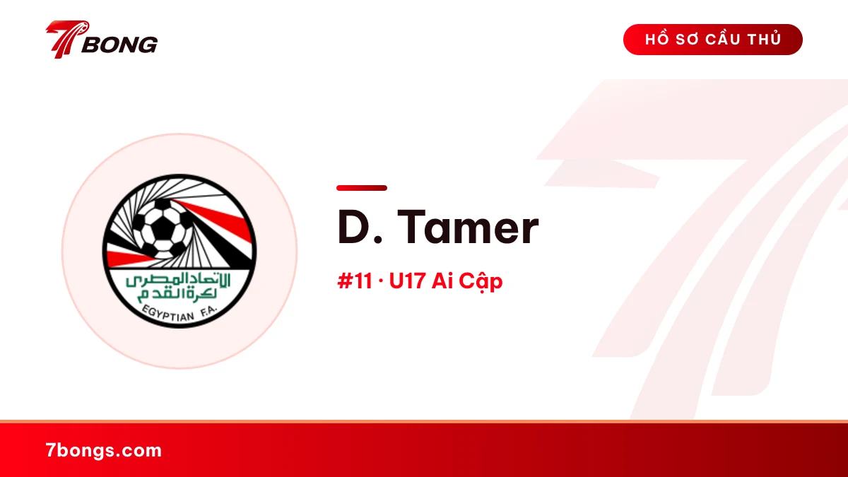 D. Tamer — U17 Ai Cập