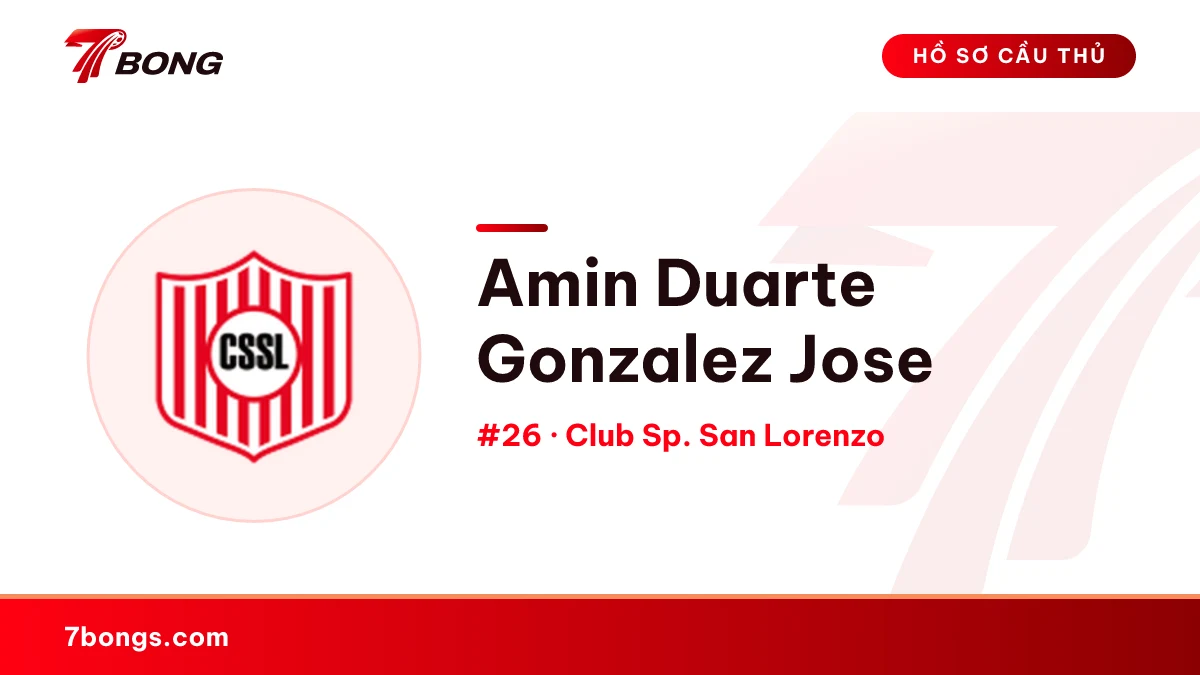 Amin Duarte Gonzalez Jose — Club Sp. San Lorenzo
