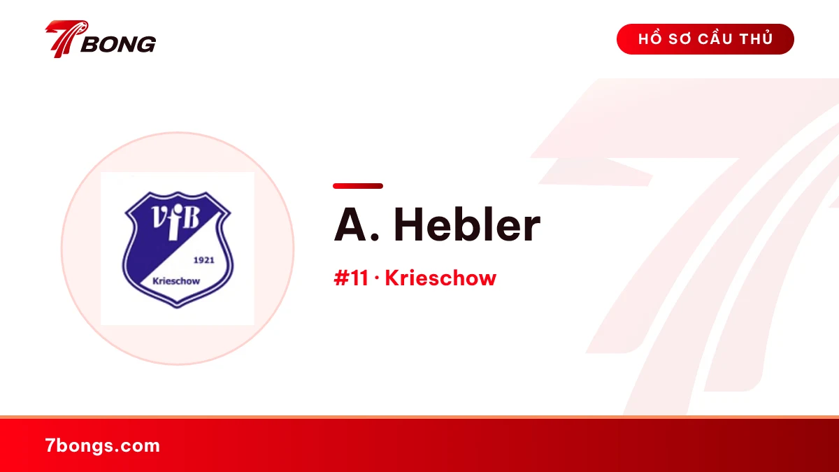 A. Hebler — Krieschow