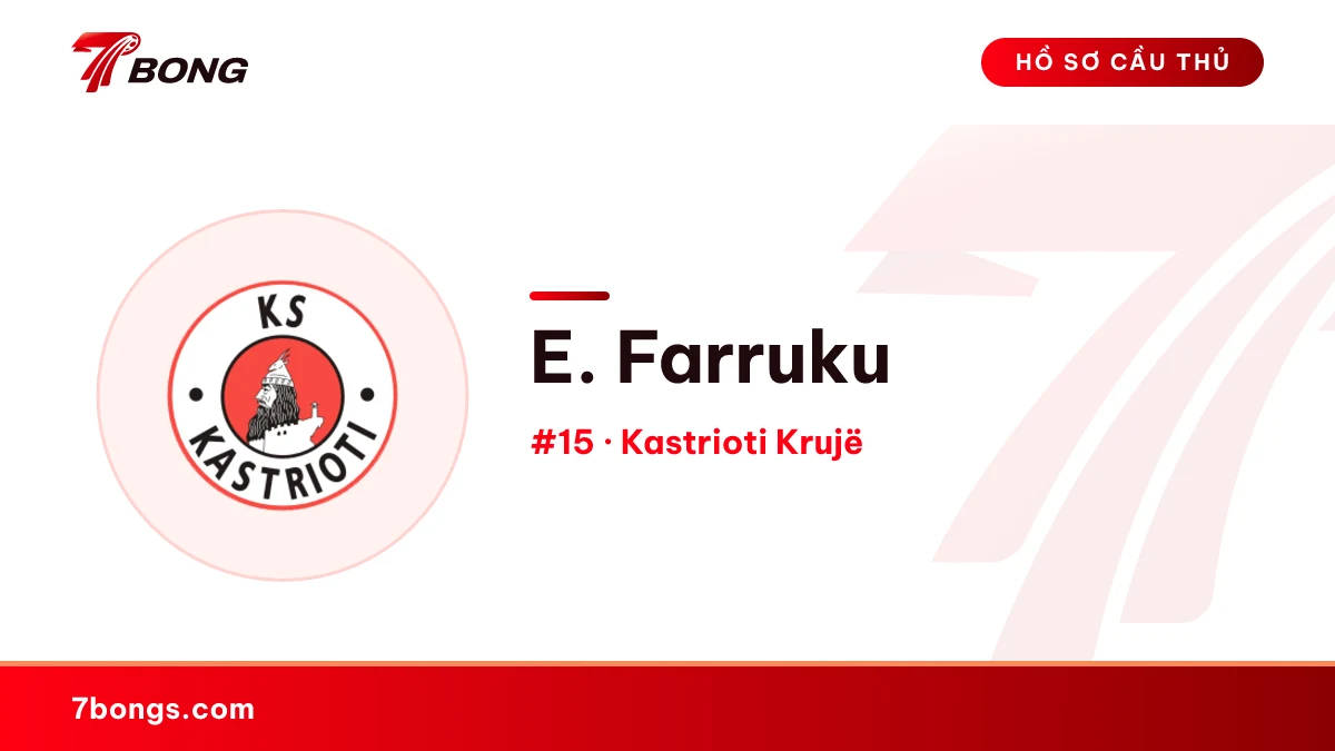 E. Farruku — Kastrioti Krujë