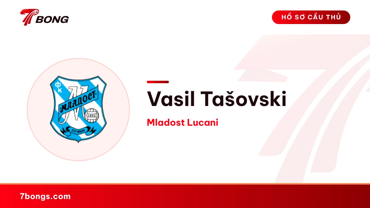 Vasil Tašovski — Mladost Lucani