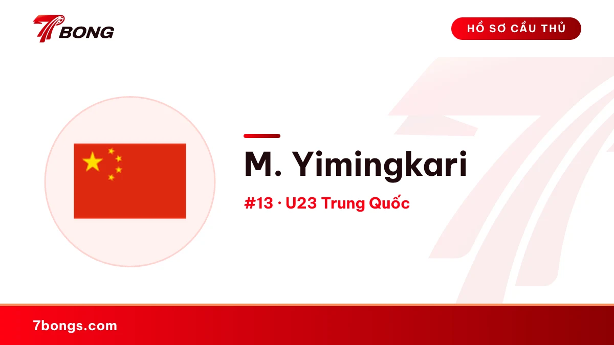 M. Yimingkari — U23 Trung Quốc