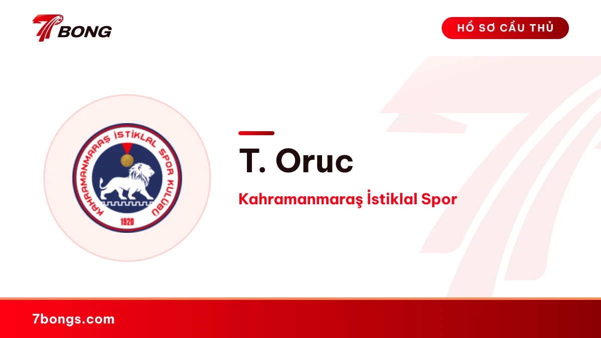 T. Oruc — Kahramanmaraş İstiklal Spor