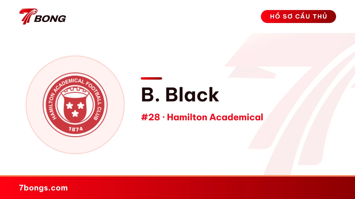 B. Black — Hamilton Academical