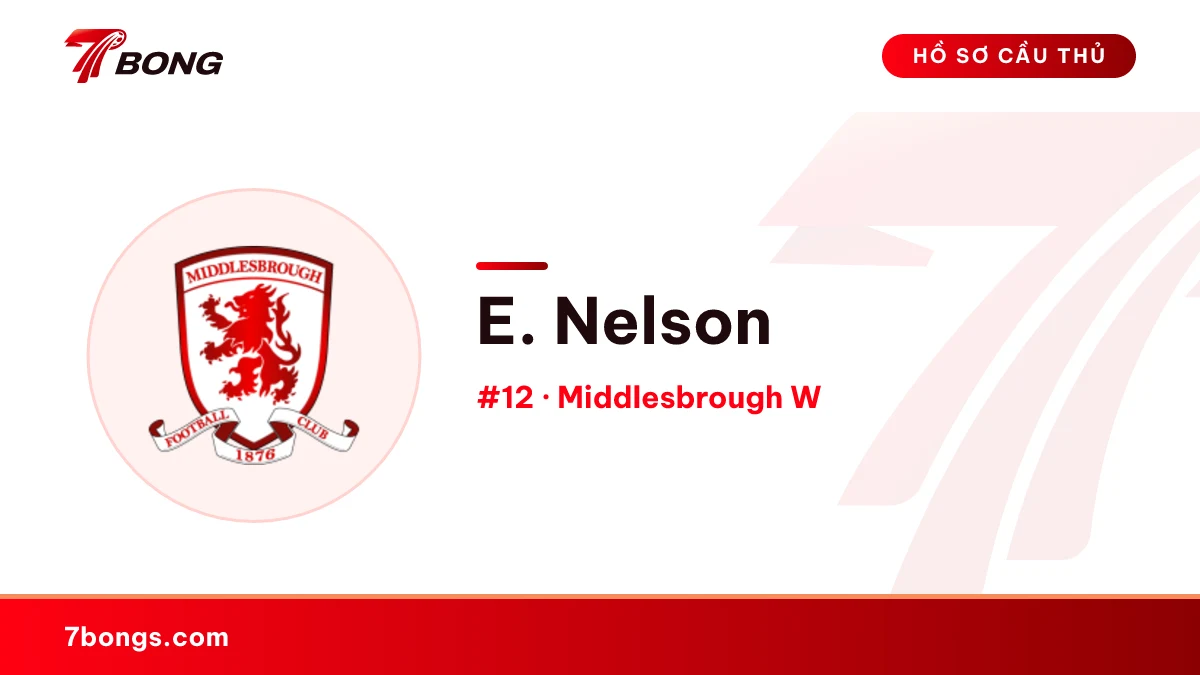 E. Nelson — Middlesbrough W