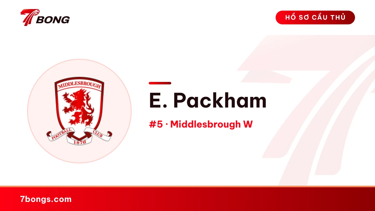 E. Packham — Middlesbrough W