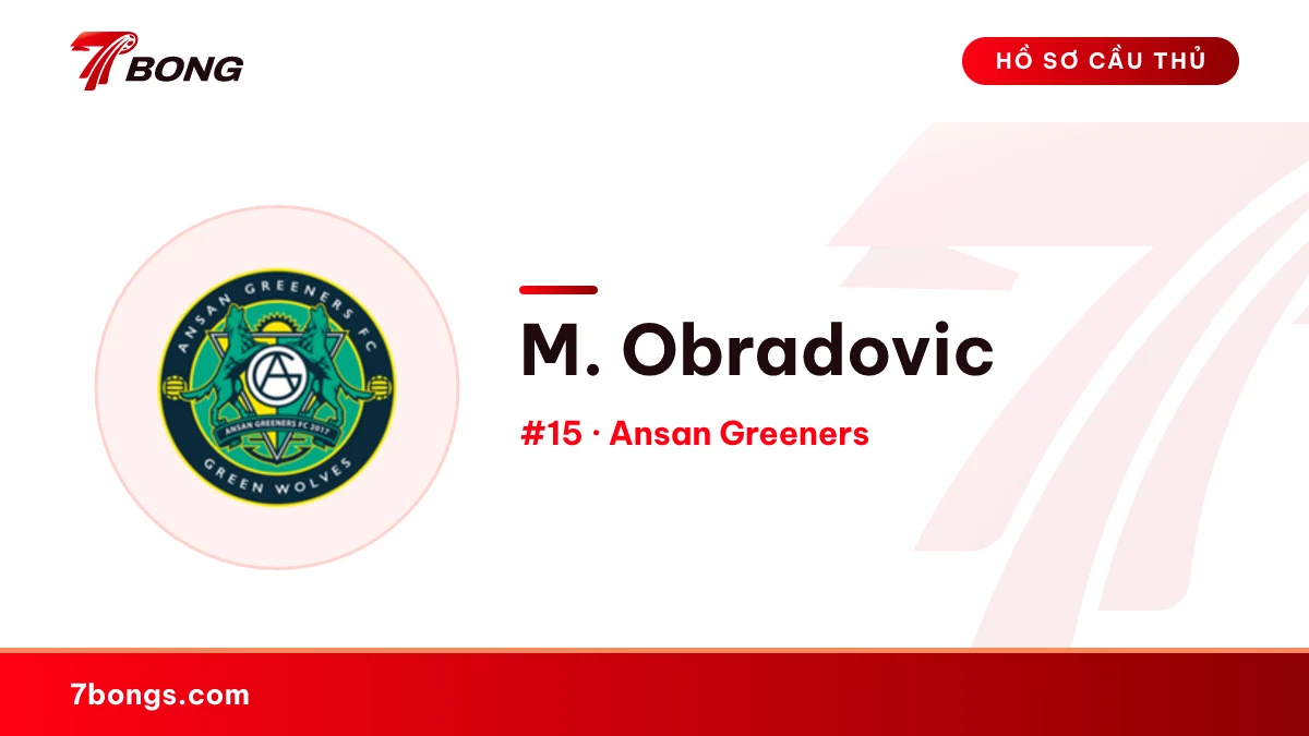 M. Obradovic — Ansan Greeners