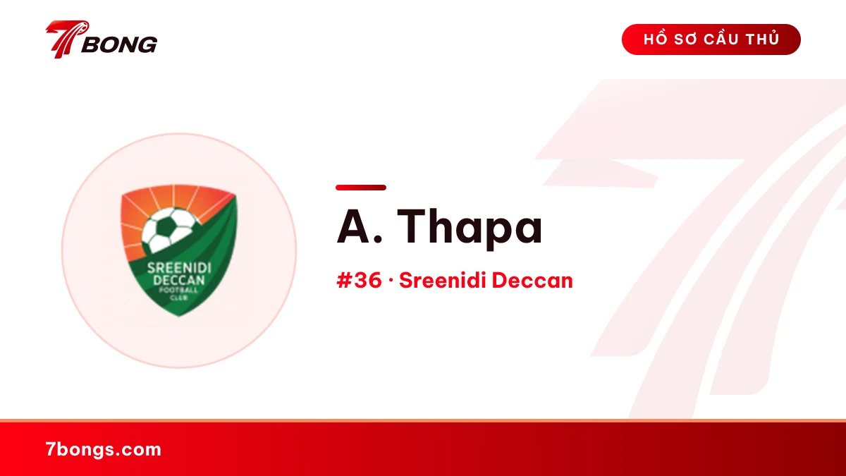 A. Thapa — Sreenidi Deccan