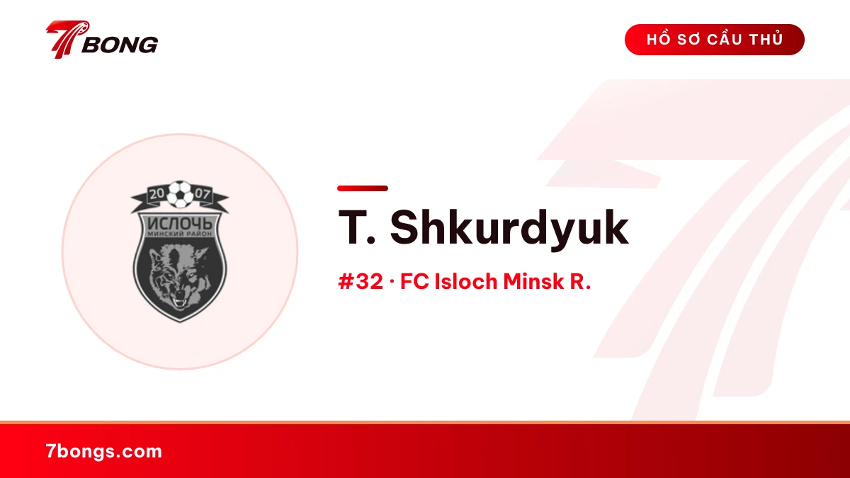 T. Shkurdyuk — FC Isloch Minsk R.