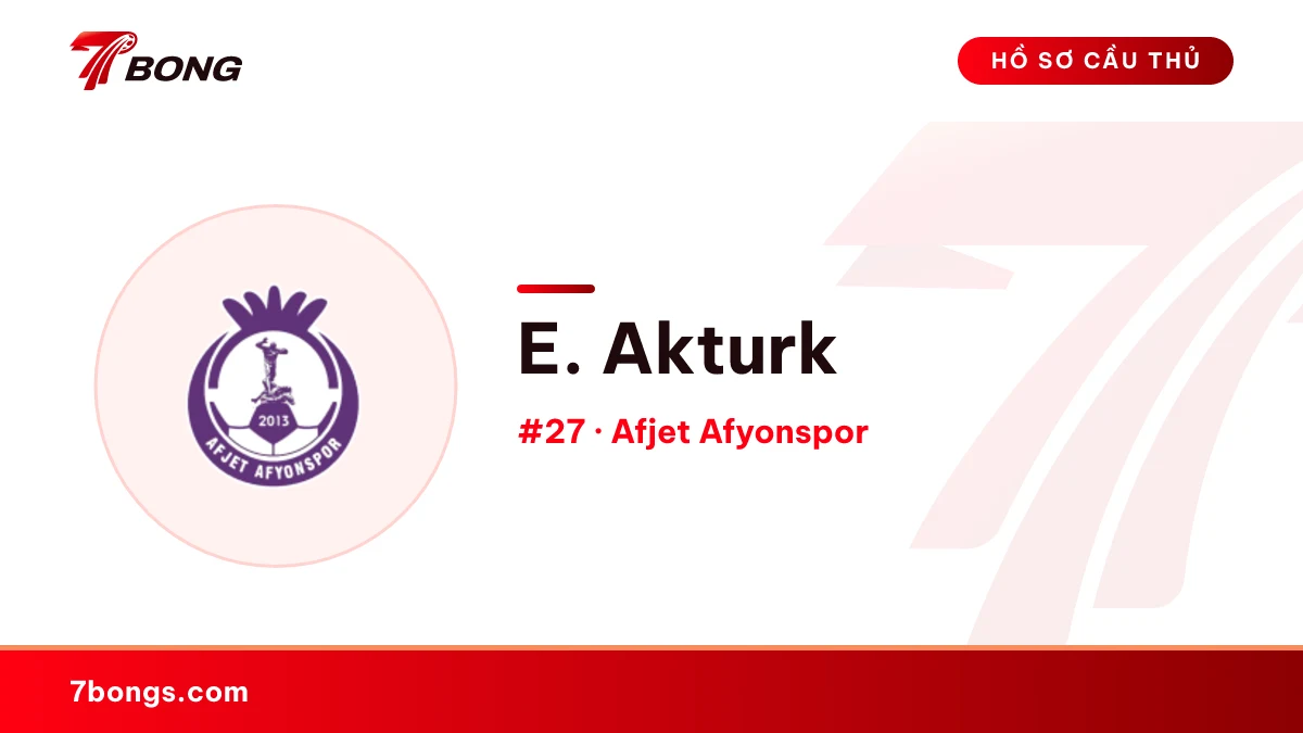 E. Akturk — Afjet Afyonspor