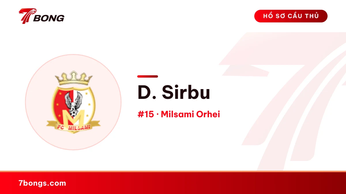 D. Sirbu — Milsami Orhei