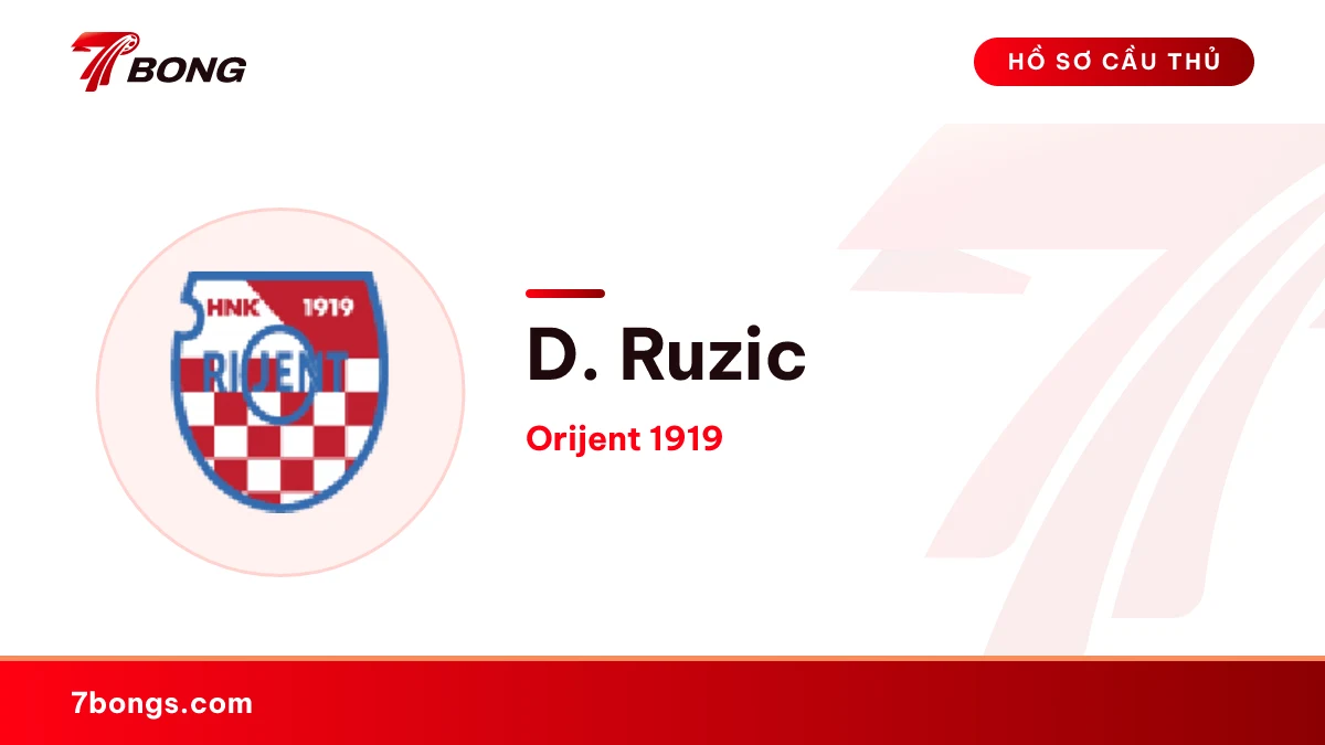 D. Ruzic — Orijent 1919