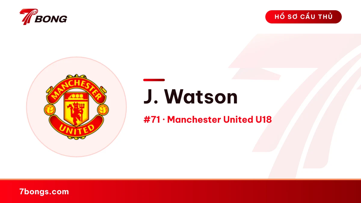 J. Watson — Manchester United U18