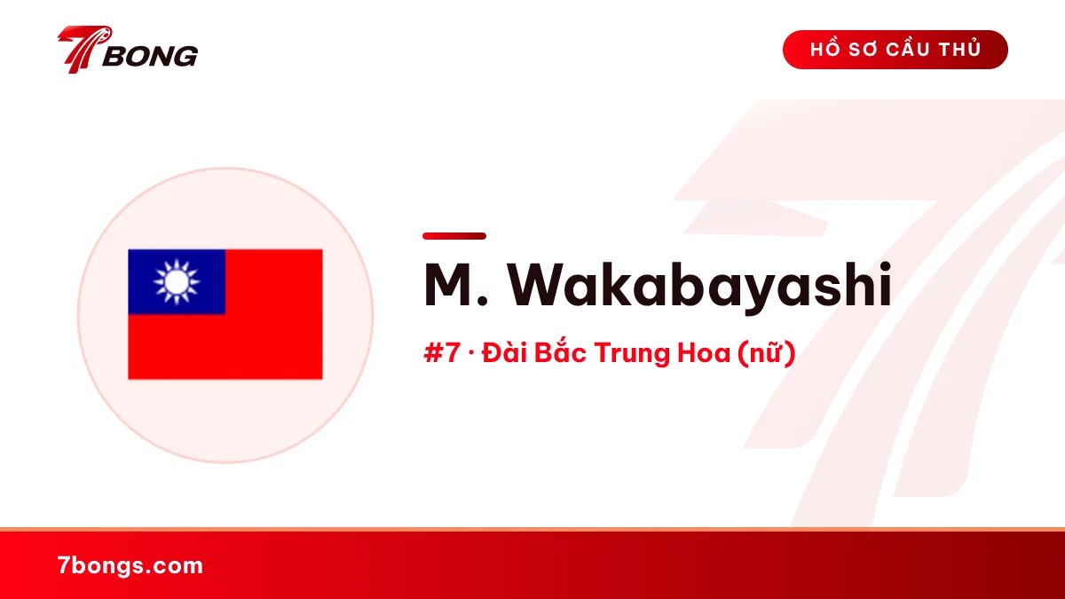 M. Wakabayashi — Đài Bắc Trung Hoa (nữ)