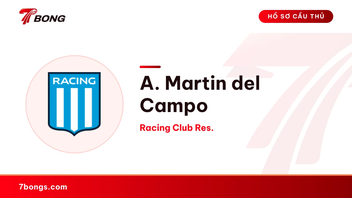 A. Martin del Campo — Racing Club Res.