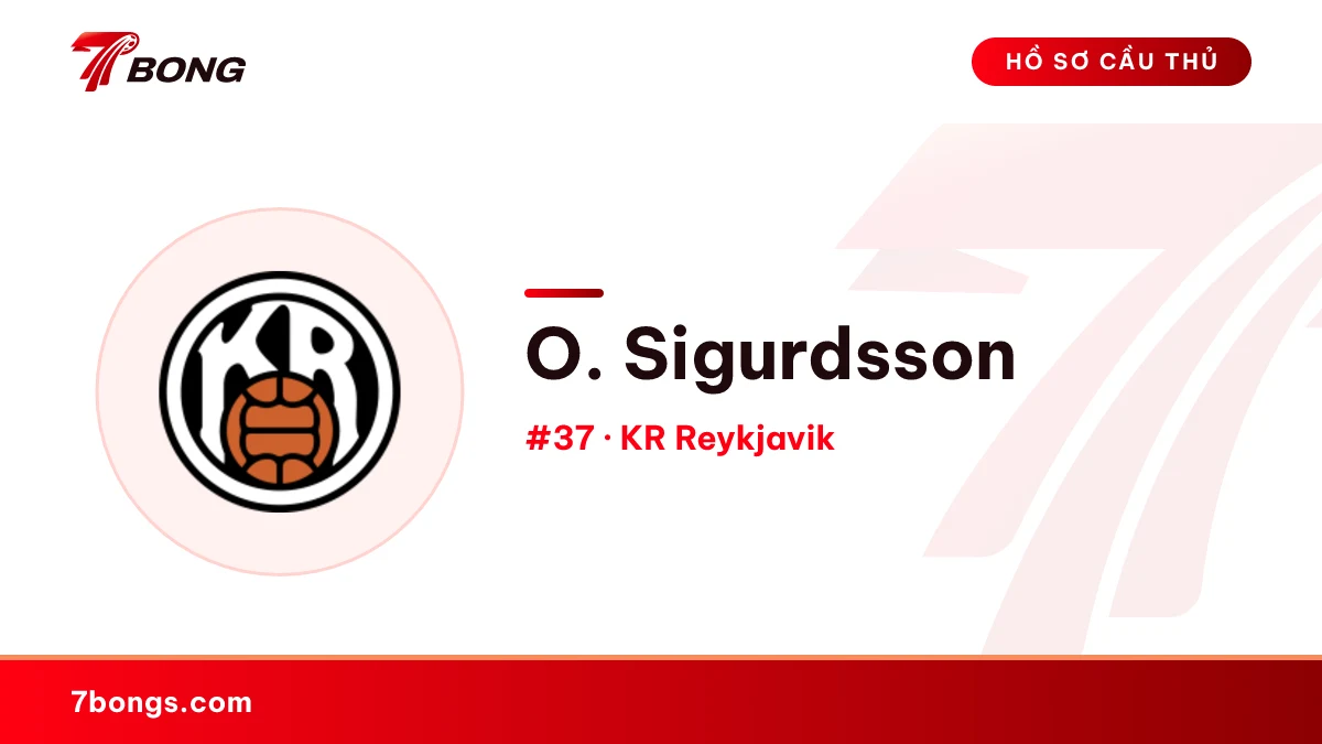 O. Sigurdsson — KR Reykjavik