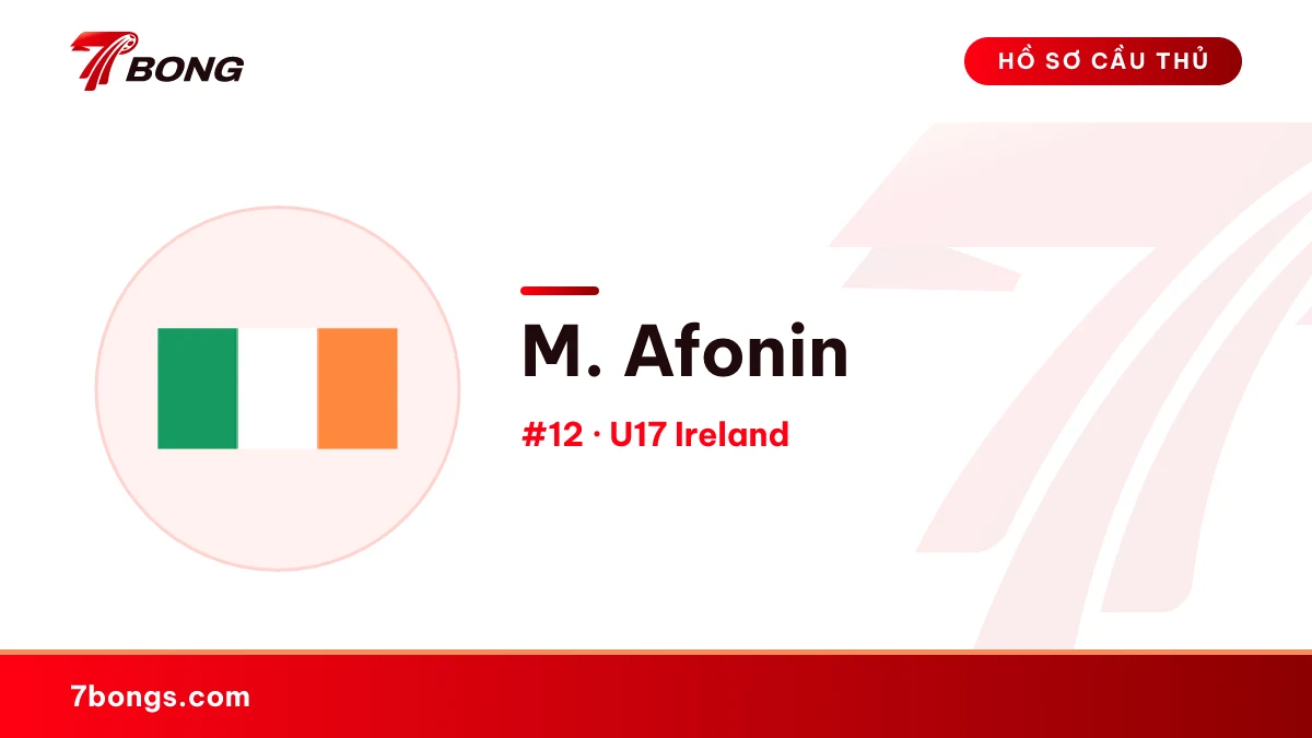 M. Afonin — U17 Ireland