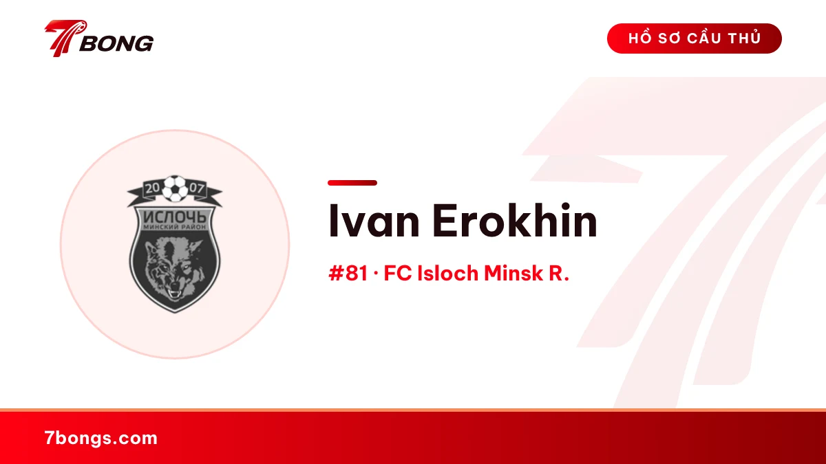 Ivan Erokhin — FC Isloch Minsk R.