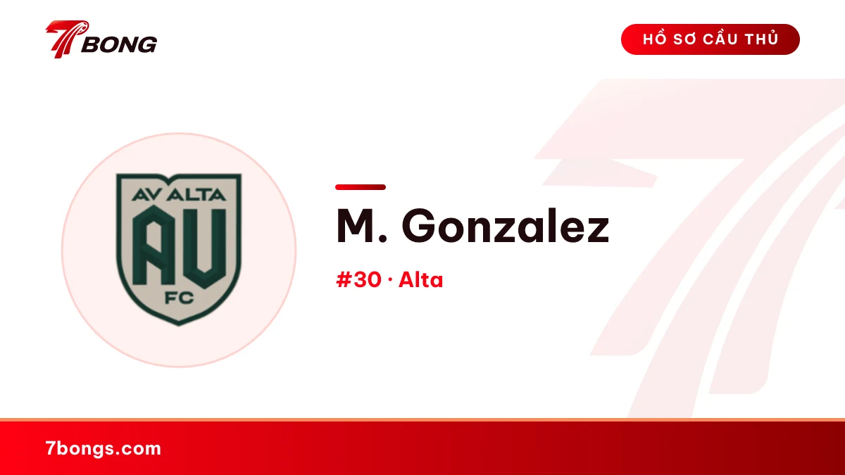 M. Gonzalez — Alta