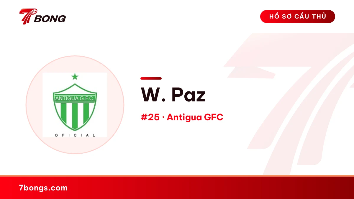 W. Paz — Antigua GFC