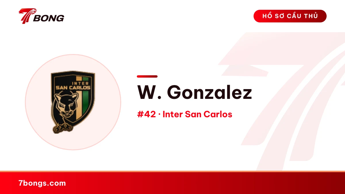 W. Gonzalez — Inter San Carlos