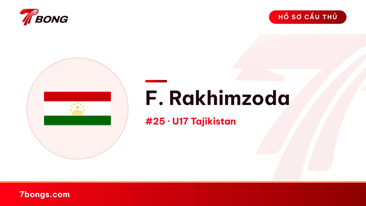 F. Rakhimzoda — U17 Tajikistan